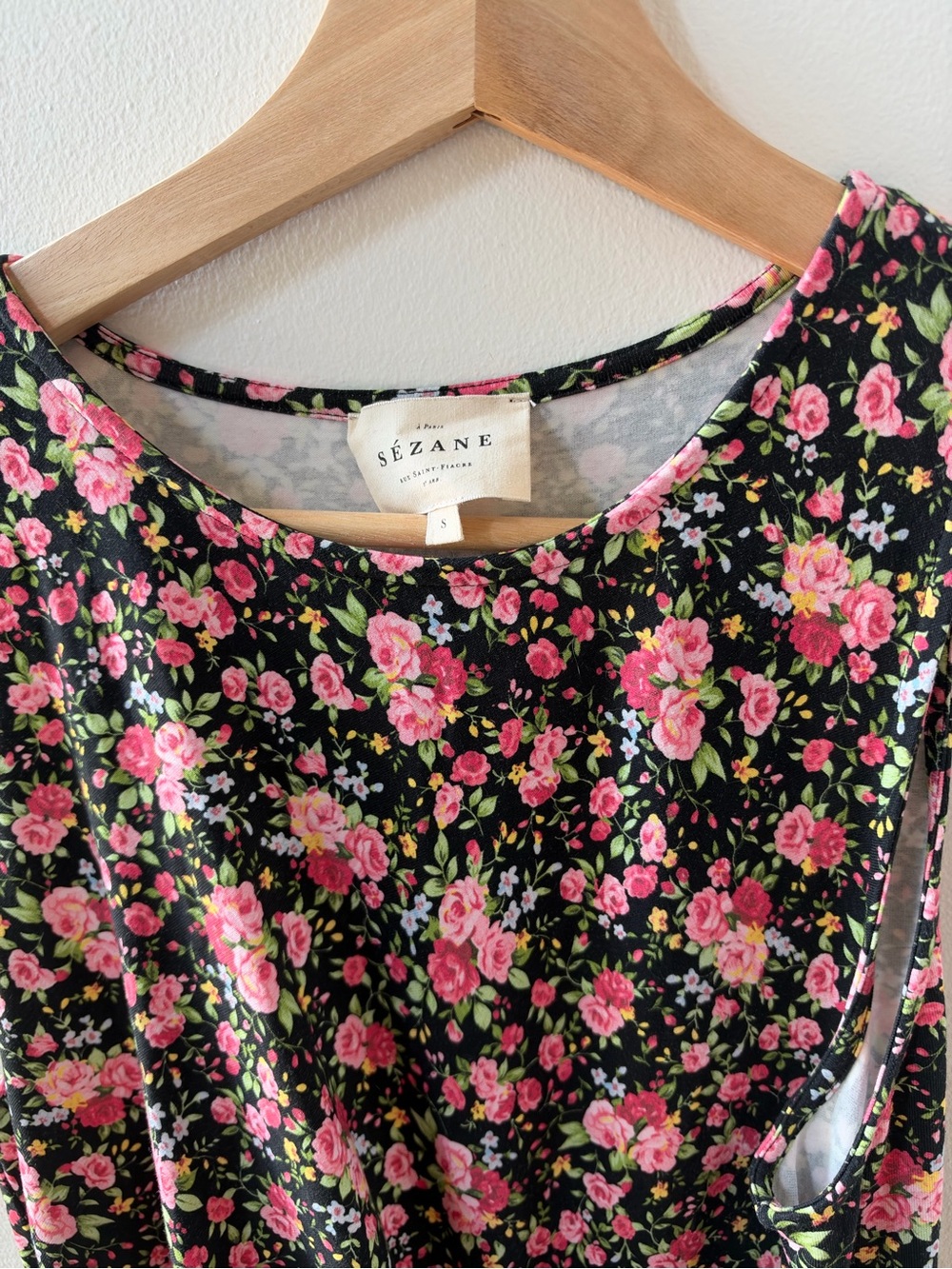 Sézane Pippaé Dress Multico Floral Organic Cotton Size S - Picture 4 of 5